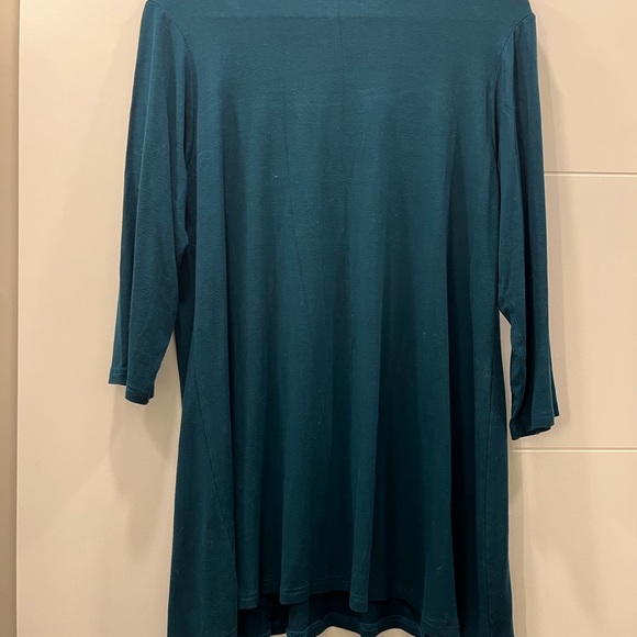 Diane Kennedy, bamboo blend 0X jade green, shirt & jacket. - Picture 3 of 9